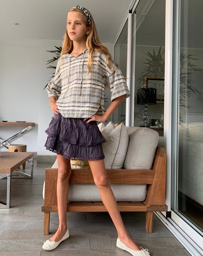 Sabz Skirt Sets - Grey