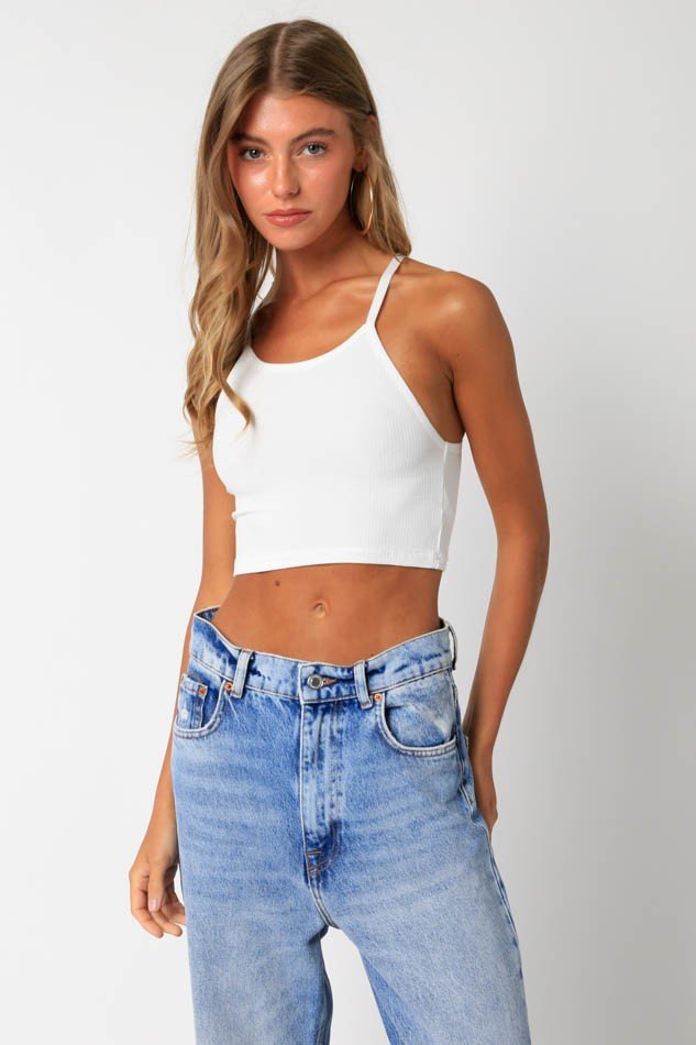 Cropped Tank Top (Colors Available) - NeptunesBoutique
