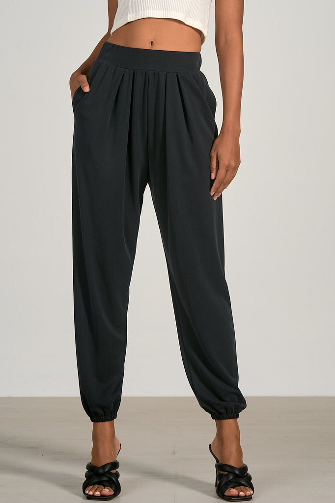 Elan Pleated Jogger Pants (colors available) - NeptunesBoutique