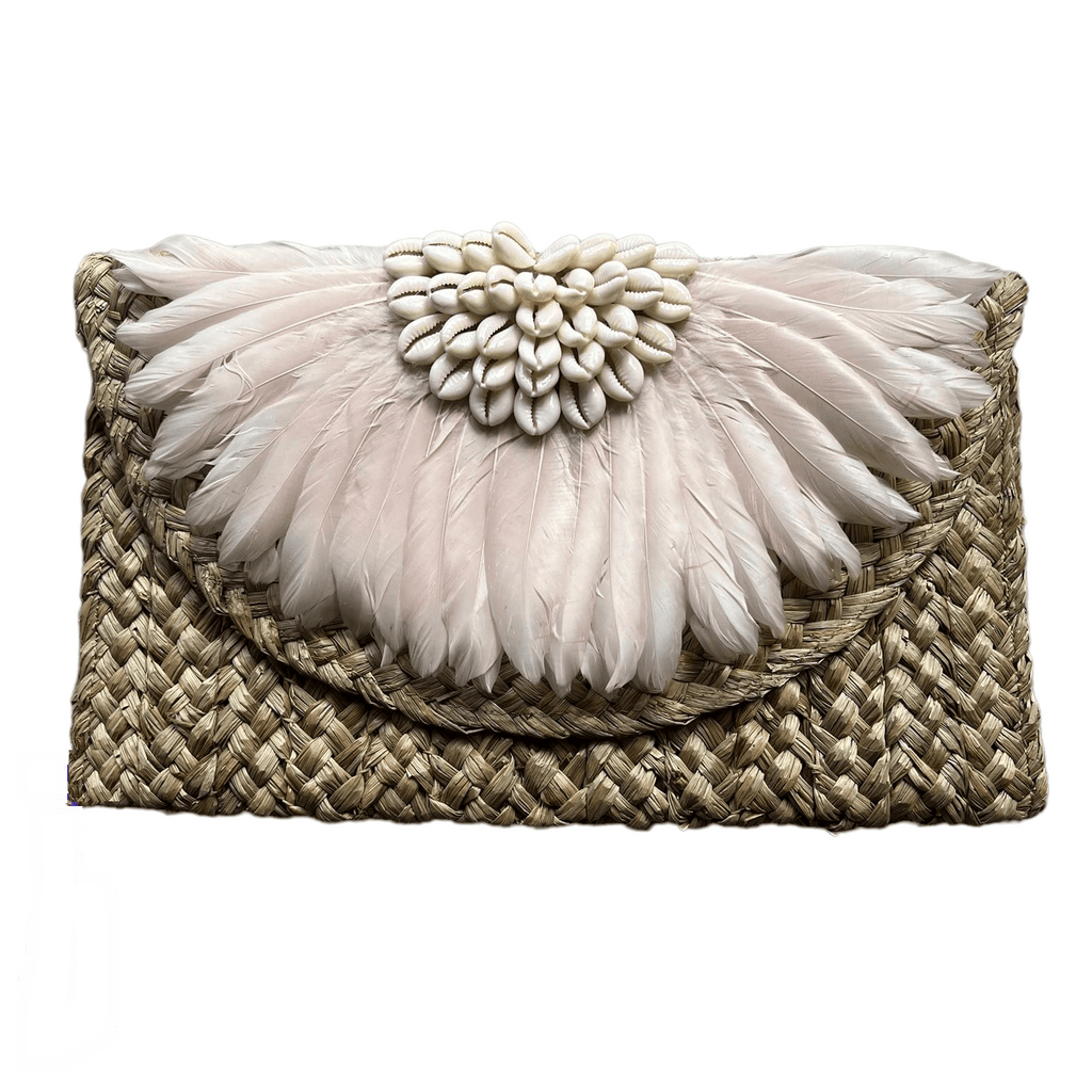 Feather Clutch (Colors Available) - NeptunesBoutique