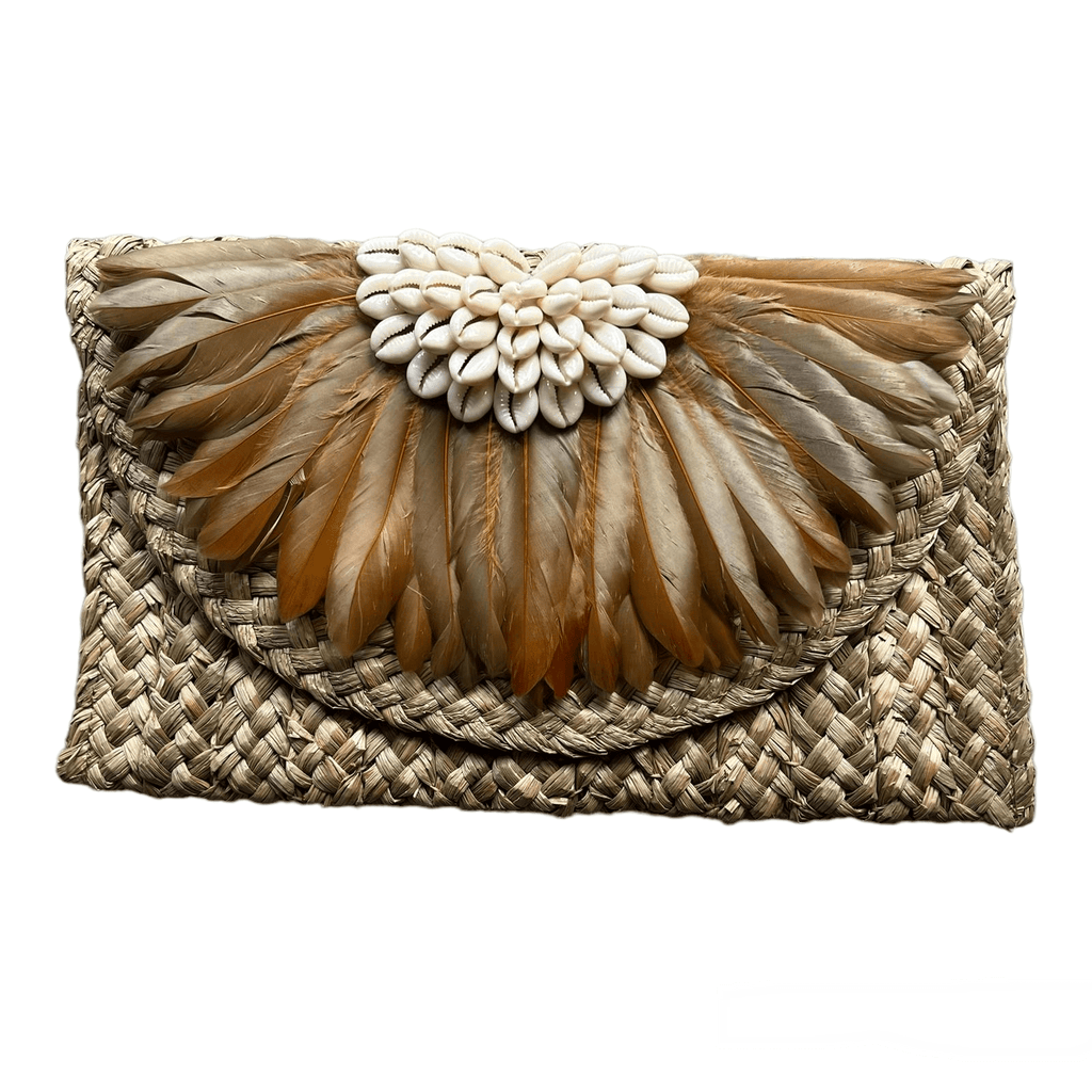 Feather Clutch (Colors Available) - NeptunesBoutique