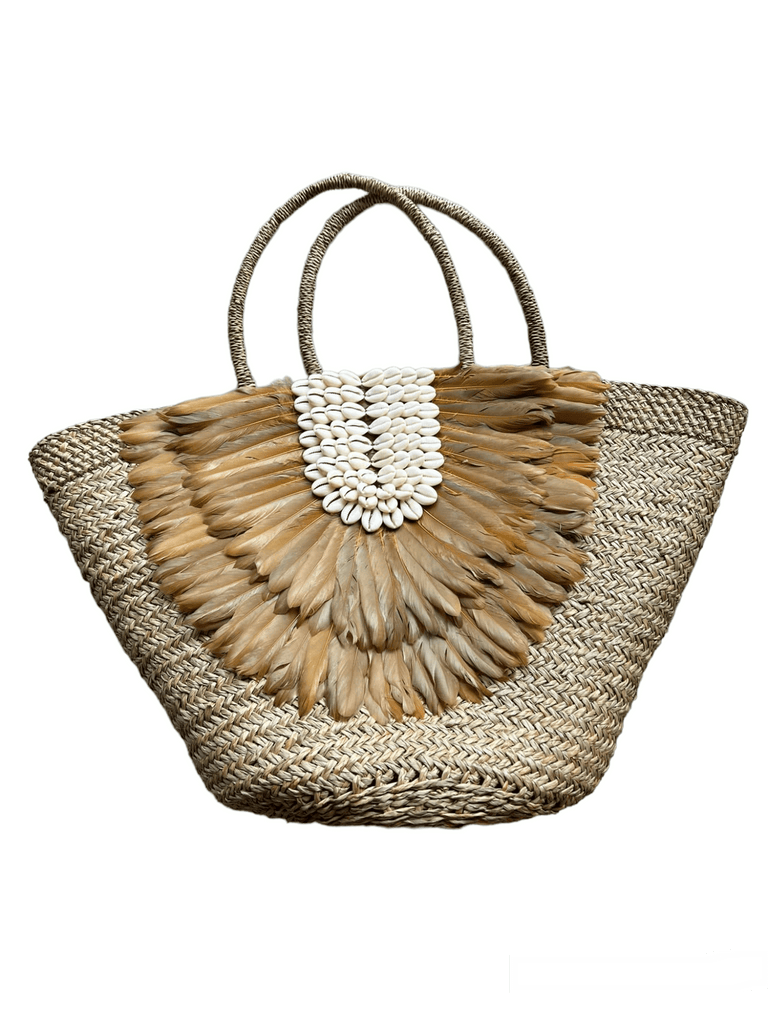 Half Moon Feather Bag (Colors Available) - NeptunesBoutique