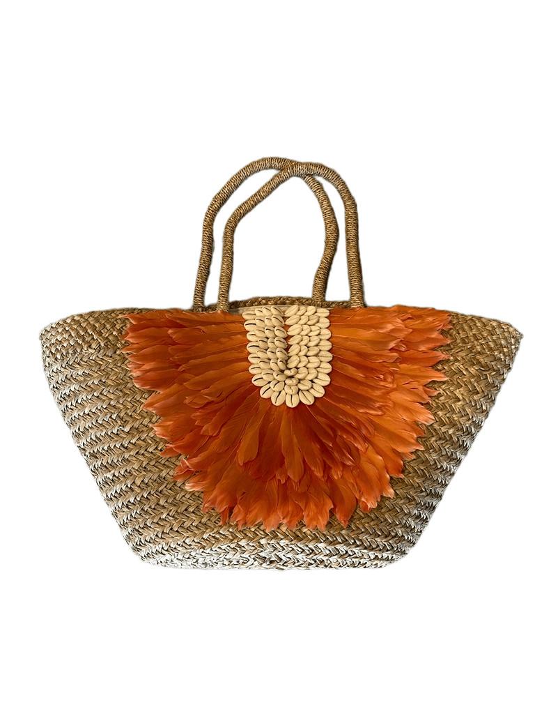 Half Moon Feather Bag (Colors Available) - NeptunesBoutique