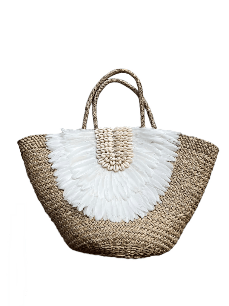 Half Moon Feather Bag (Colors Available) - NeptunesBoutique