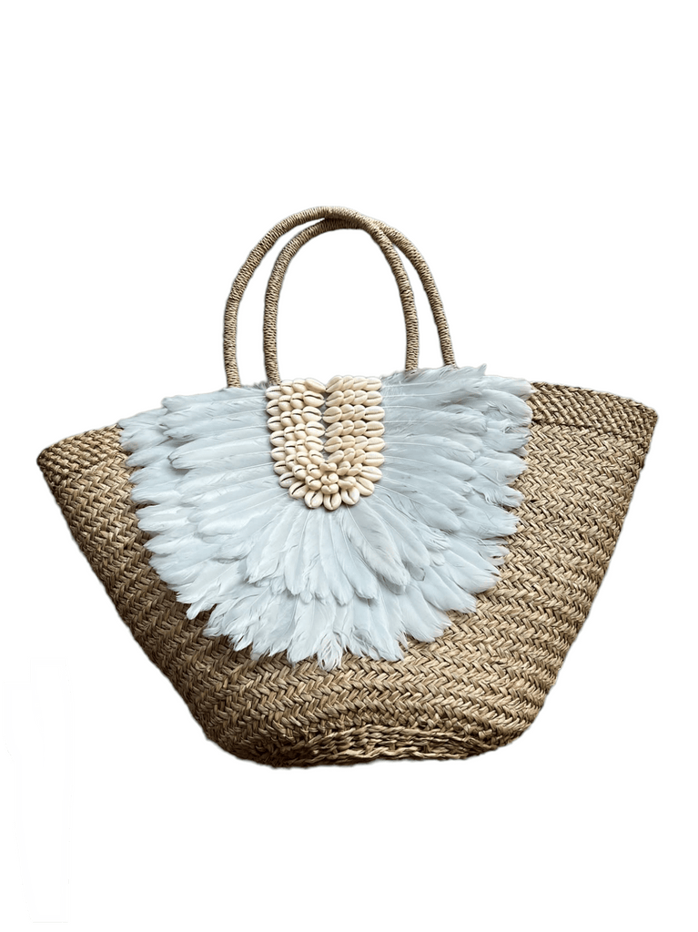 Half Moon Feather Bag (Colors Available) - NeptunesBoutique