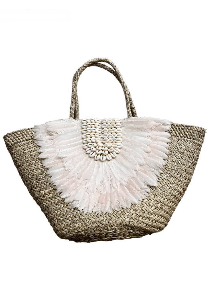 Half Moon Feather Bag (Colors Available) - NeptunesBoutique