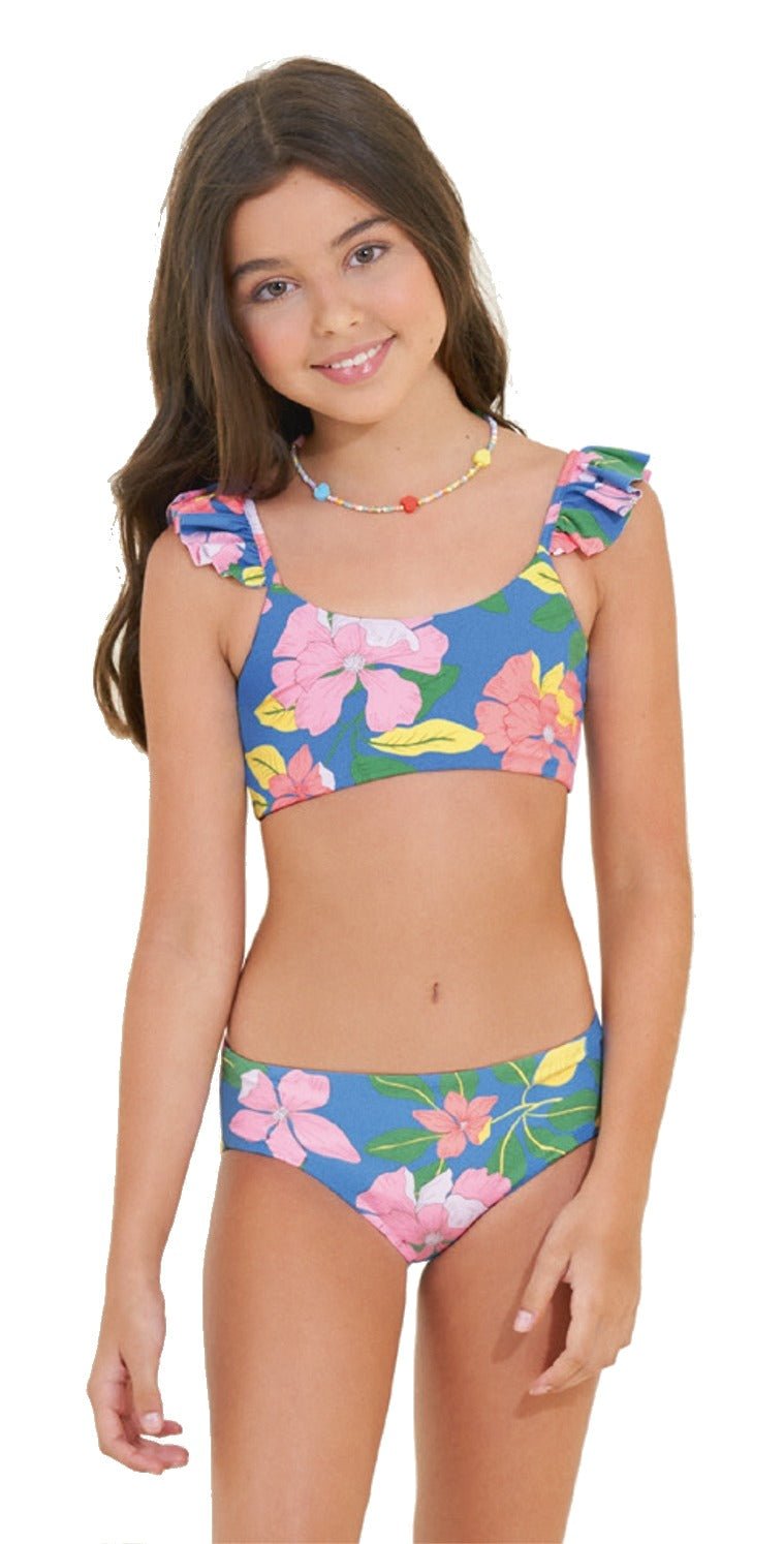 tiger lily bikinis Maaji Kids Star Flower Tigerlily Girls Bikini Set – NeptunesBoutique