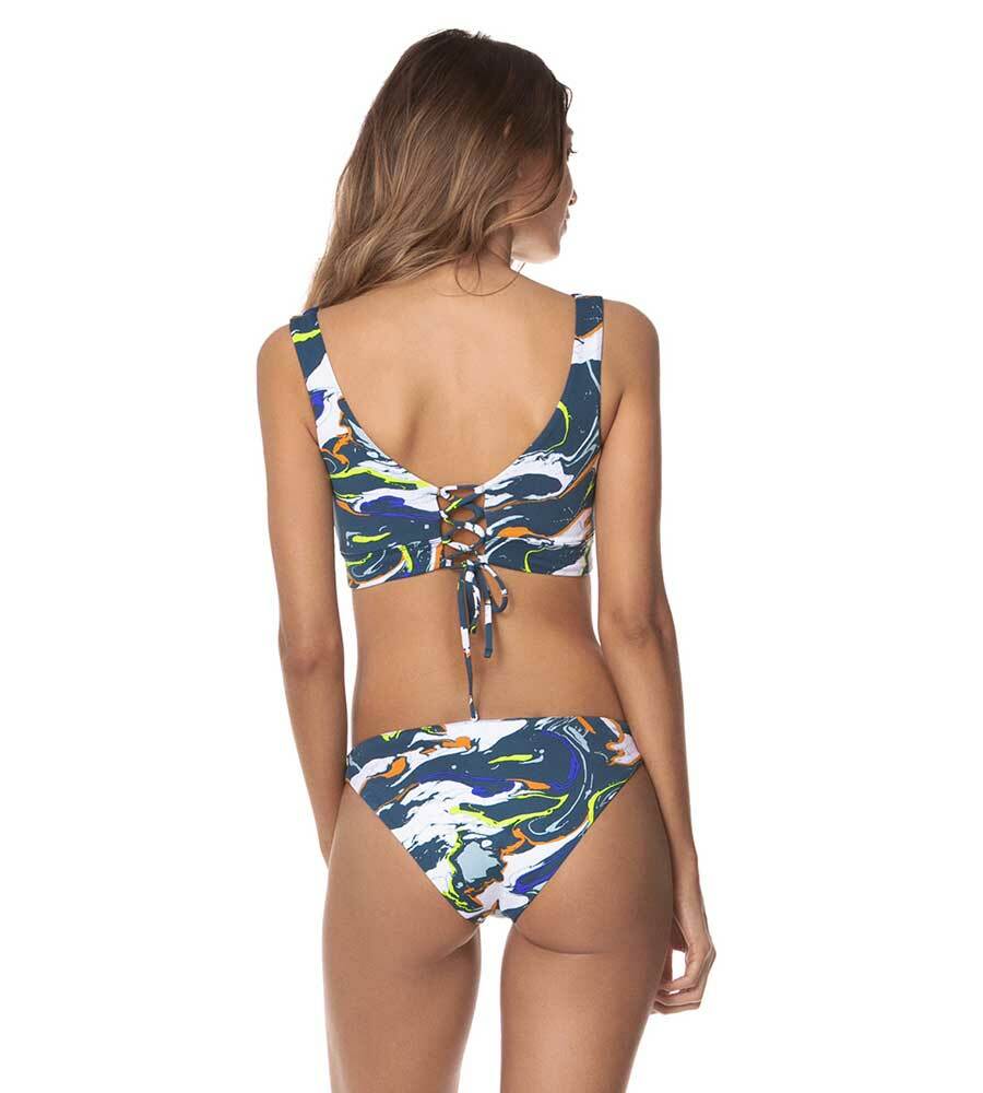 Maaji Marble Blue Allure Long Line Bikini - NeptunesBoutique