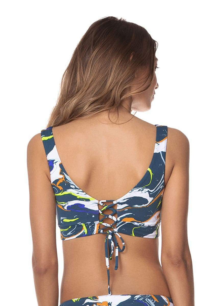 Maaji Marble Blue Allure Long Line Bikini - NeptunesBoutique
