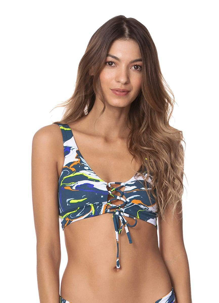Maaji Marble Blue Allure Long Line Bikini - NeptunesBoutique