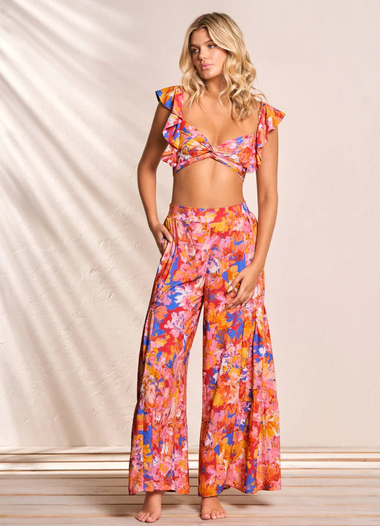 Maaji Supernova Peplum Beachwear Crop Top - NeptunesBoutique