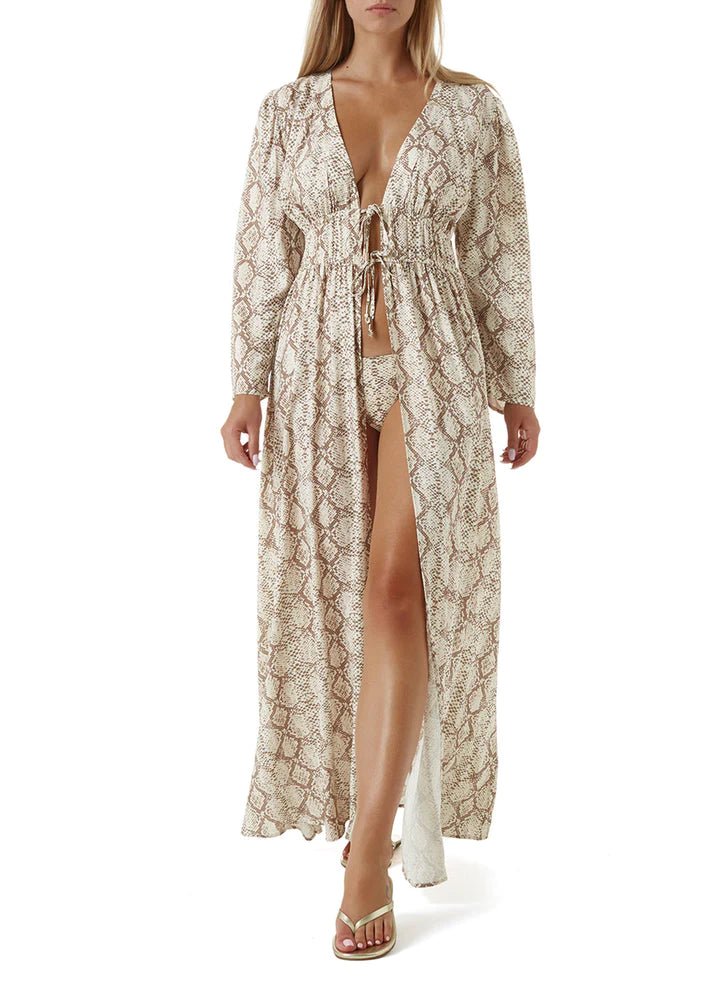 Melissa Odabash Farrah Snake Kaftan - NeptunesBoutique