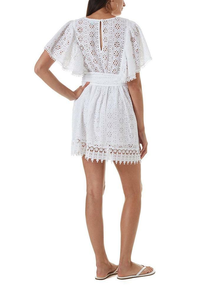 Melissa Odabash Kara White Embroidered Dress - NeptunesBoutique