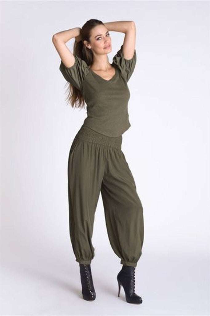 Muche et Muchette Seba Smocked Elastic Waist Pants - NeptunesBoutique