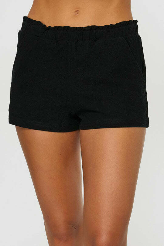 O'Neill Lainie Carlene Shorts Black - NeptunesBoutique