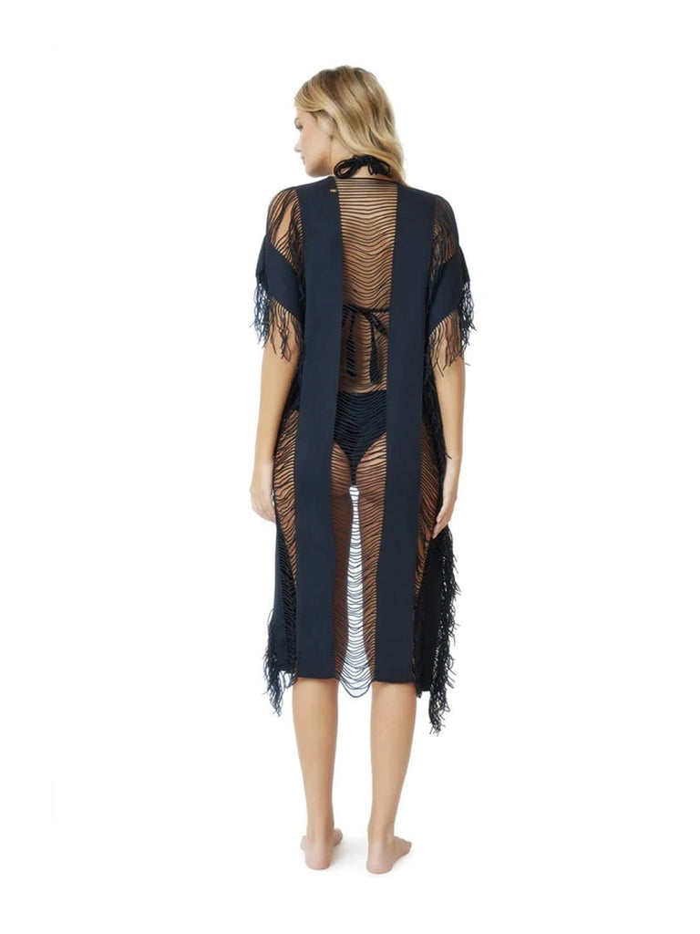 PQ Swim Midnight Monique Tie Kimono - NeptunesBoutique