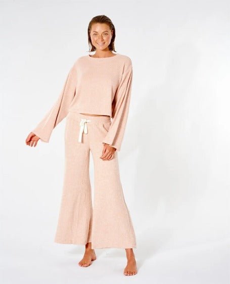 Rip Curl Cozy Wide Leg - Tan Marle - NeptunesBoutique