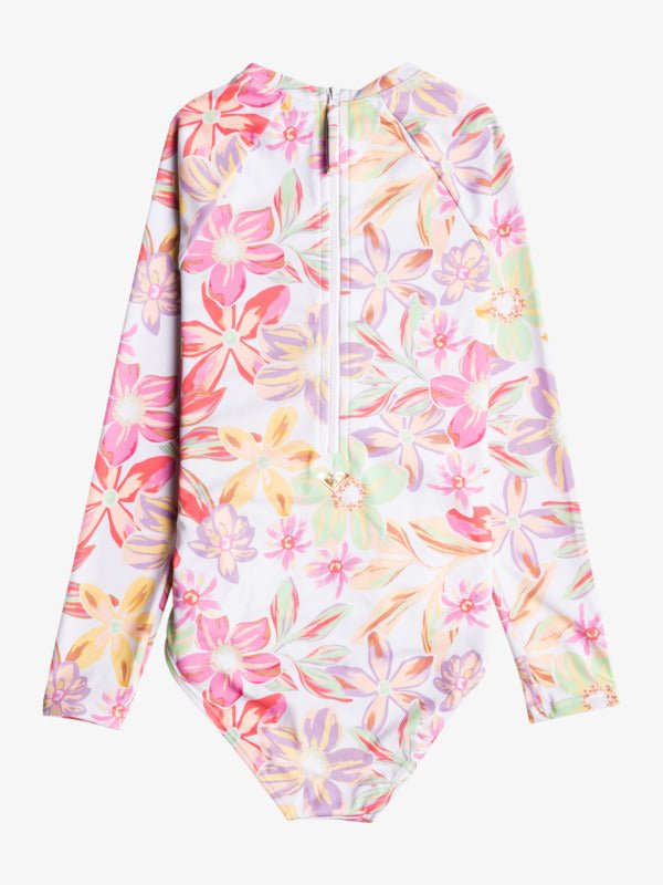 Roxy Girl's 8 - 16 Tropical Time Long Sleeve One - Piece Rashguard - NeptunesBoutique