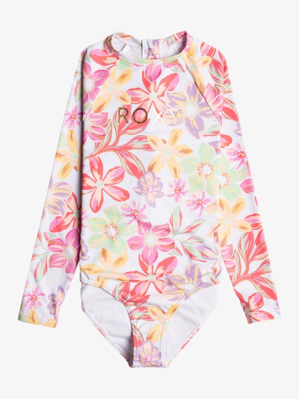 Roxy Girl's 8 - 16 Tropical Time Long Sleeve One - Piece Rashguard - NeptunesBoutique