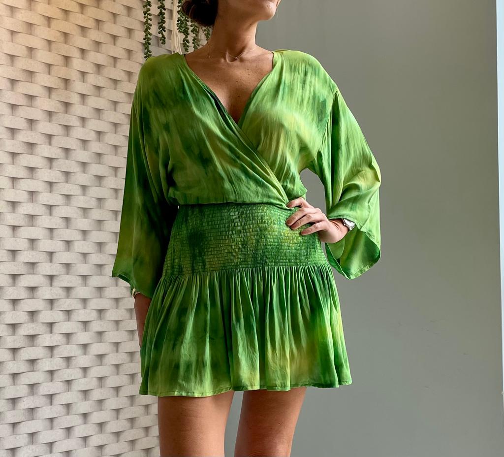 Sabz Mar Dress Green NeptunesBoutique Sabz Mar Dress Green NeptunesBoutique