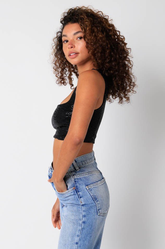 Sparkling Crop Top - NeptunesBoutique