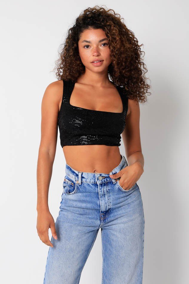Sparkling Crop Top - NeptunesBoutique