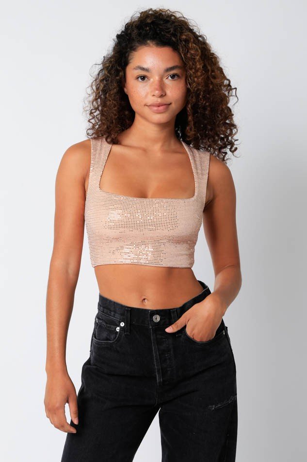 Sparkling Crop Top - NeptunesBoutique