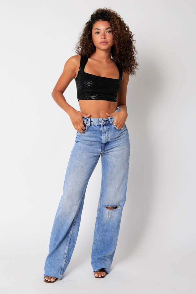 Sparkling Crop Top - NeptunesBoutique