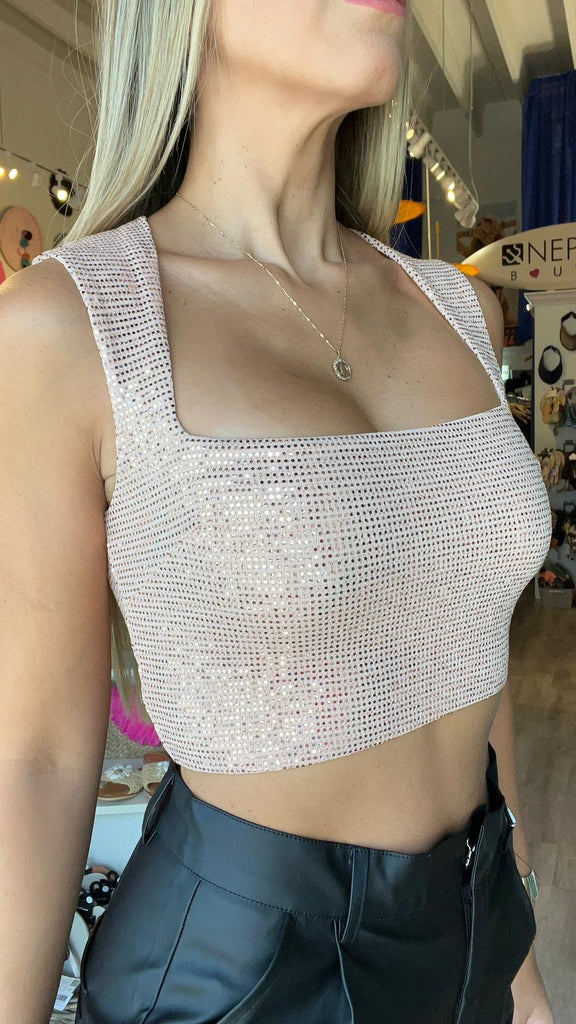 Sparkling Crop Top - NeptunesBoutique