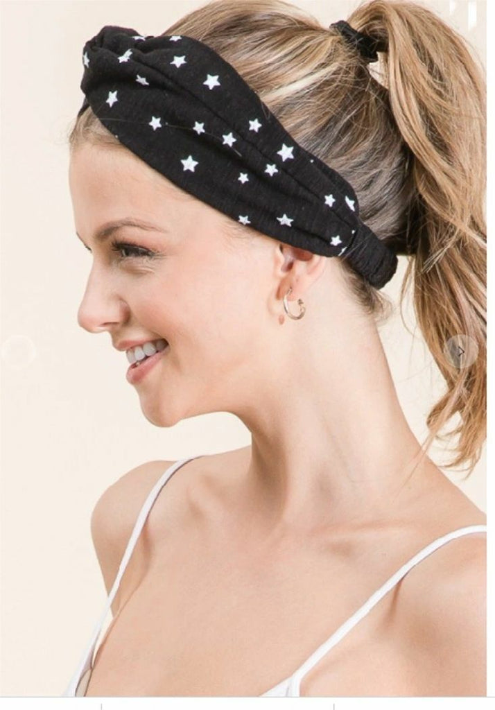 Star Printed Headbands (colors available) - NeptunesBoutique