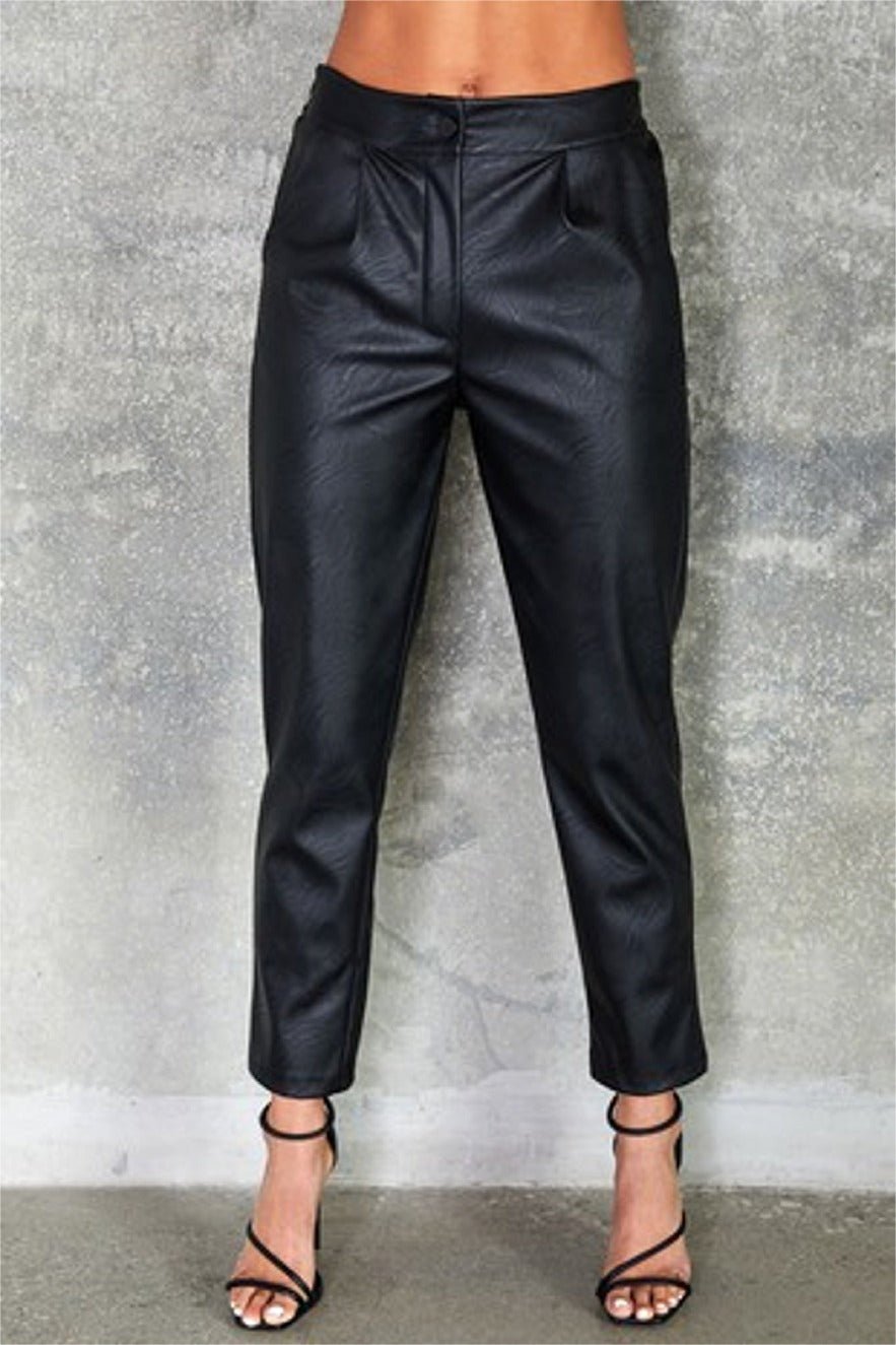 VE Faux Leather Dress Pants NeptunesBoutique VE Faux Leather Dress Pants NeptunesBoutique