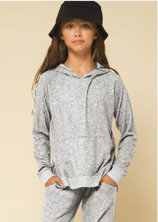 Vintage Havana Kids Heather Grey Light Weight Jogger - NeptunesBoutique