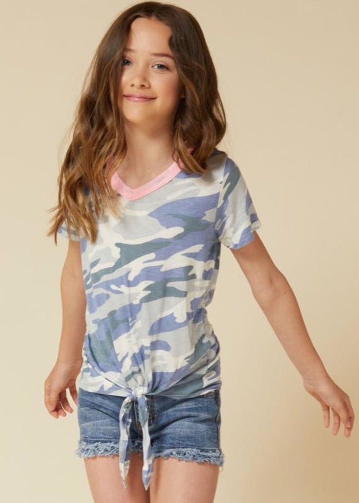 Vintage Havana Kids Navy Camo Tee - NeptunesBoutique