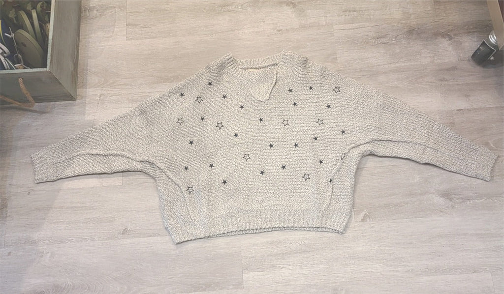 Vintage Havana Novelty Star Sweater - NeptunesBoutique