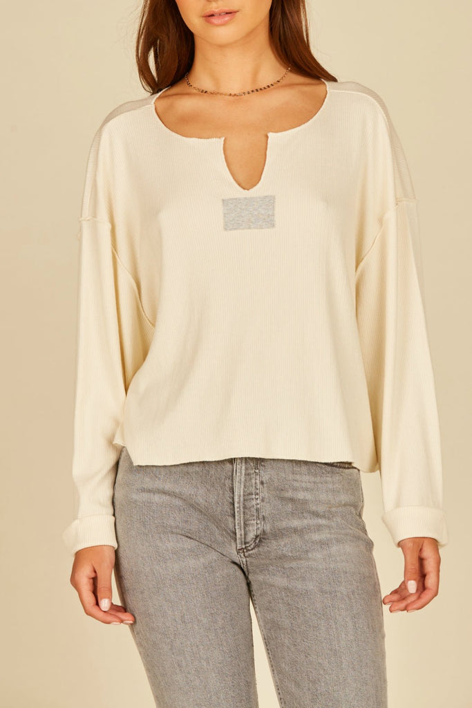 Vintage Havana Slash Neck with Patch - Colors Available - NeptunesBoutique