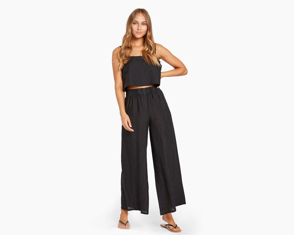 Vitamin A Swim Tallows Linen Wide Leg Pant (Colors Available) - NeptunesBoutique